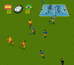 Champions World Class Soccer (Europe) (En,Fr,De,Es) In game screenshot